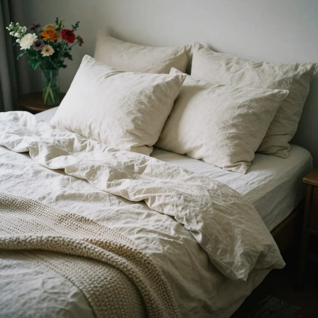 Fabric textures and bedding