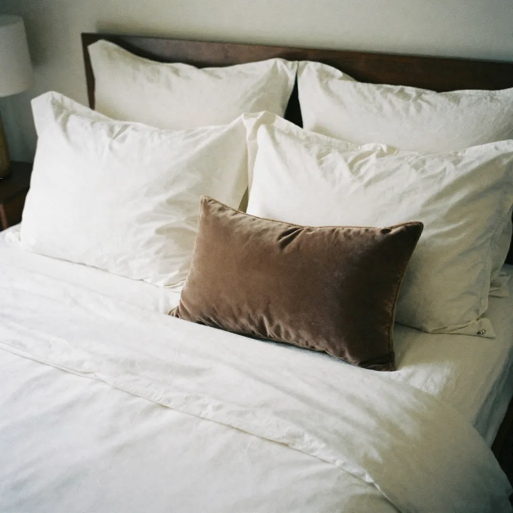 Layered pillow arrangement