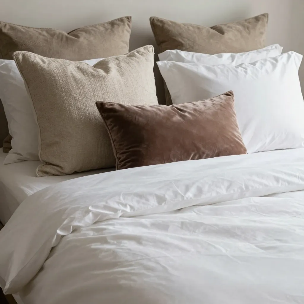 Natural bedroom styling